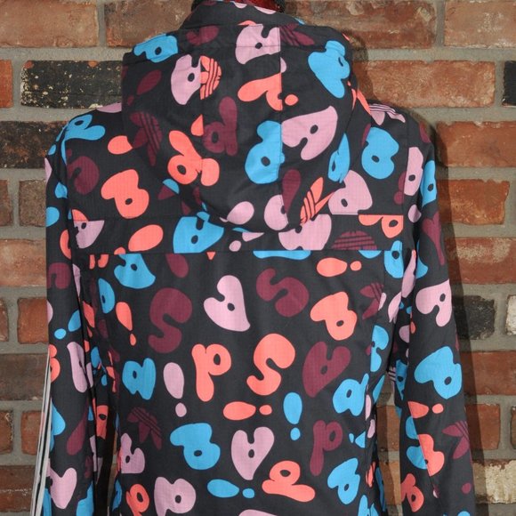 Adidas Trefoil 2011 ST Kurtka, Multi Color Letters Print, Coat Jacket. Small - Picture 5 of 12